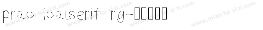 practicalserif rg字体转换